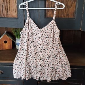 Torrid Flower Button Down Tank